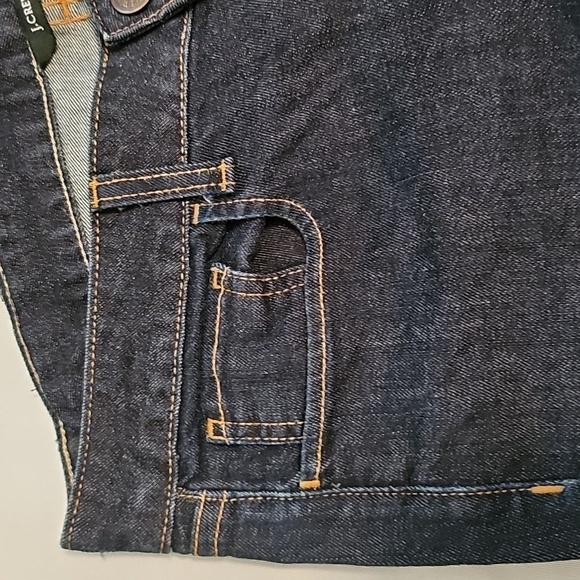 Womens J. Crew Denim Jeans Slim-Wide Style Dk Blue Rinse Wash - Picture 8 of 8